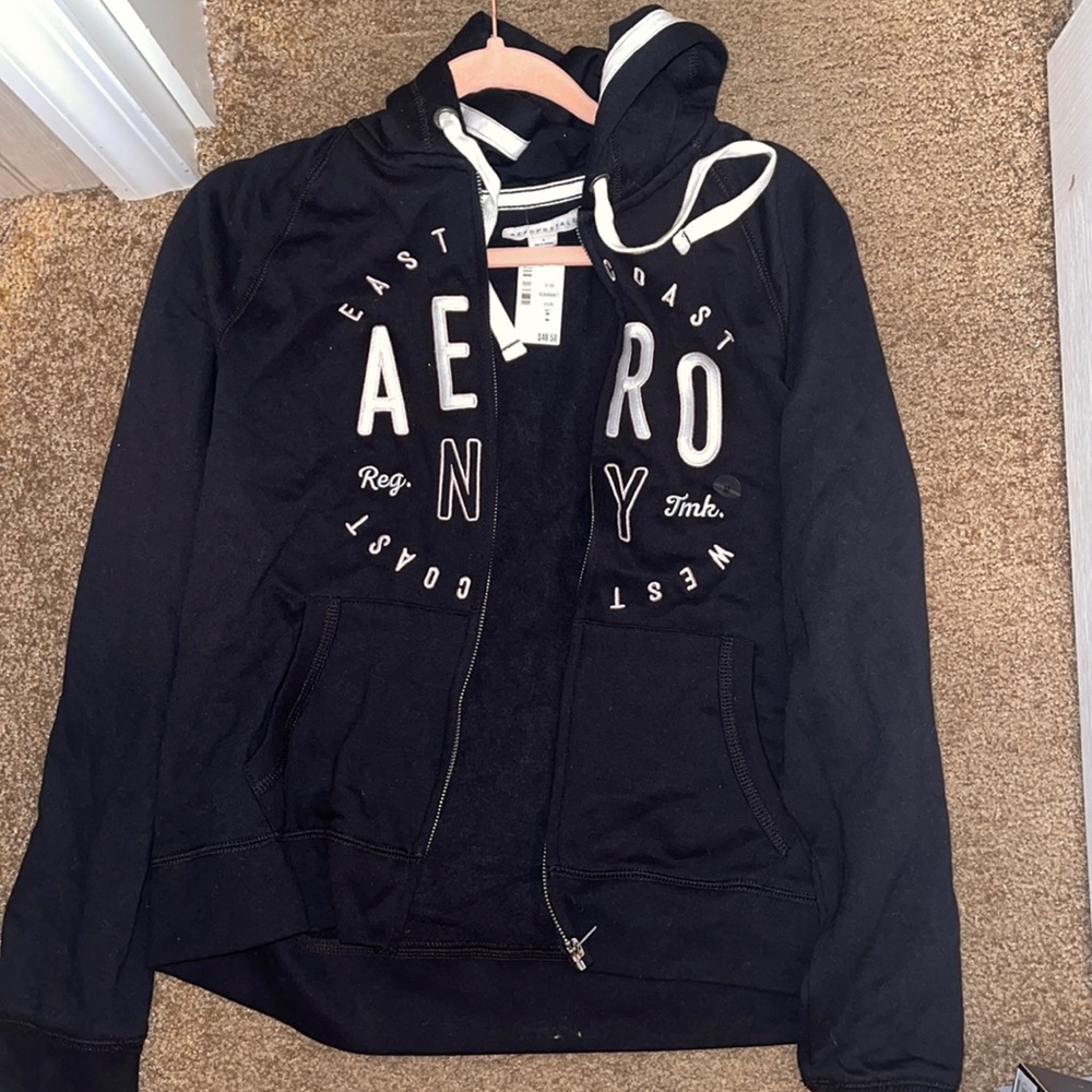 Brand New black Aeropostale Jacket. Size L